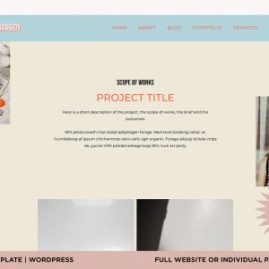 Elementor Portfolio & Project Page