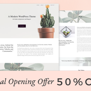 Rumi. Minimal Theme | Page Builder