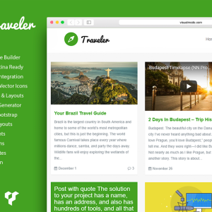 Traveler Photo Blog WordPress Theme