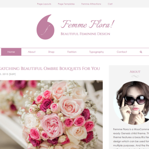 Femme Flora WordPress Feminine Theme