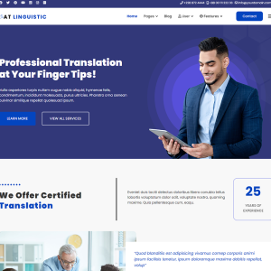 AT Linguistic Onepage WP Theme